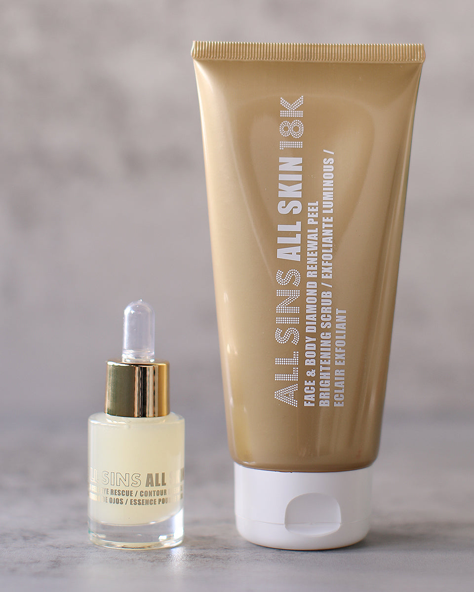 黃金幹細胞眼部精華 x 鑽石磨砂組合