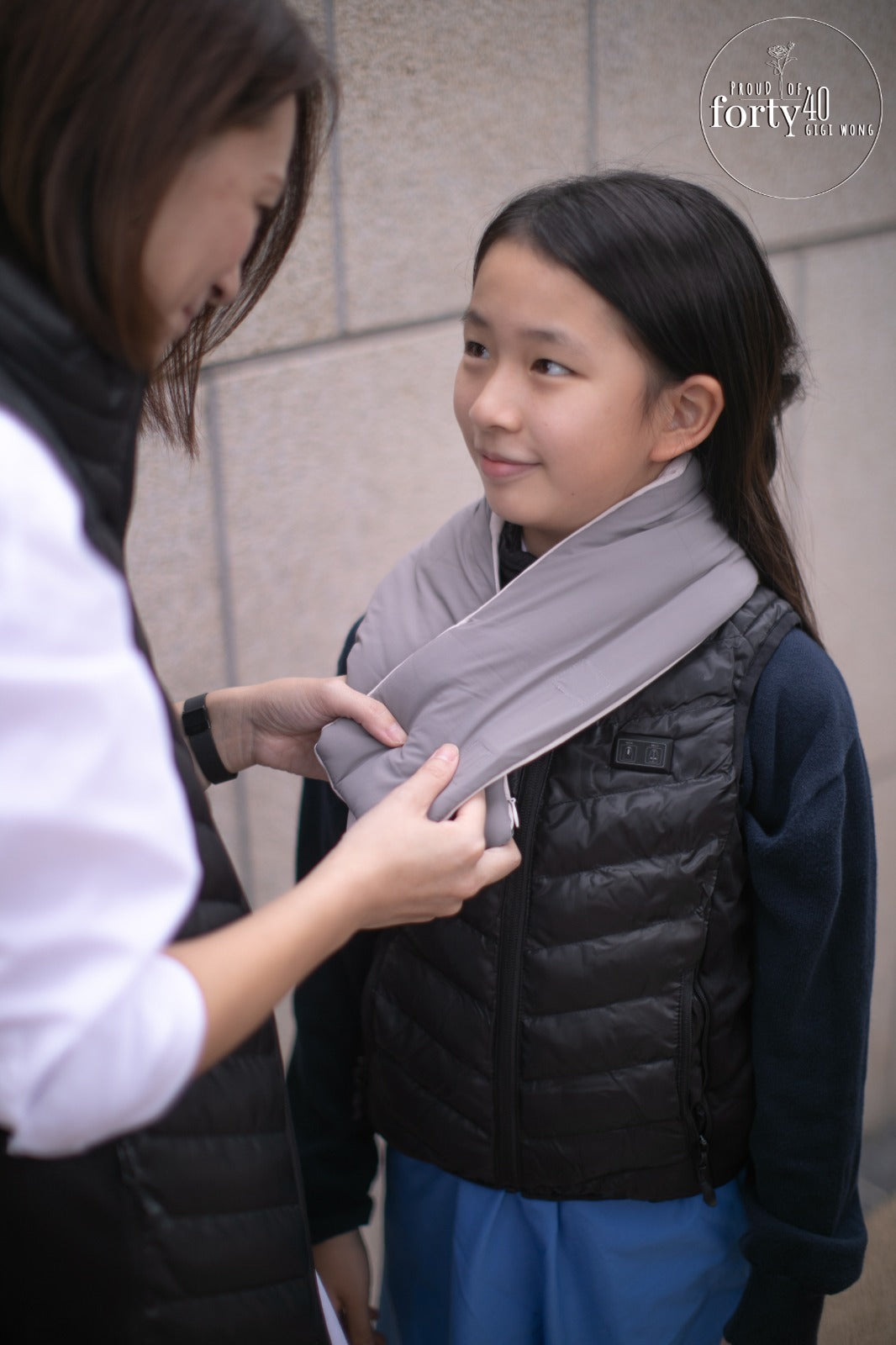 雙導向發熱背心 成人（黑）男女親子款